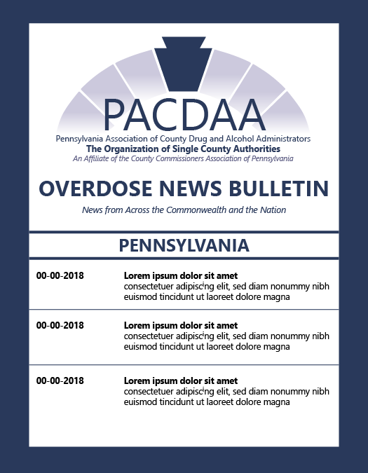PACDAA Overdose Bulletin image
